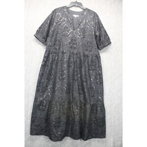 Chico’s 2.5 Sequin Eyelets Tiered Dress US 14 Party Dress Cocktail